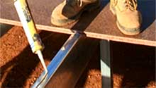 Attaching the floor boards