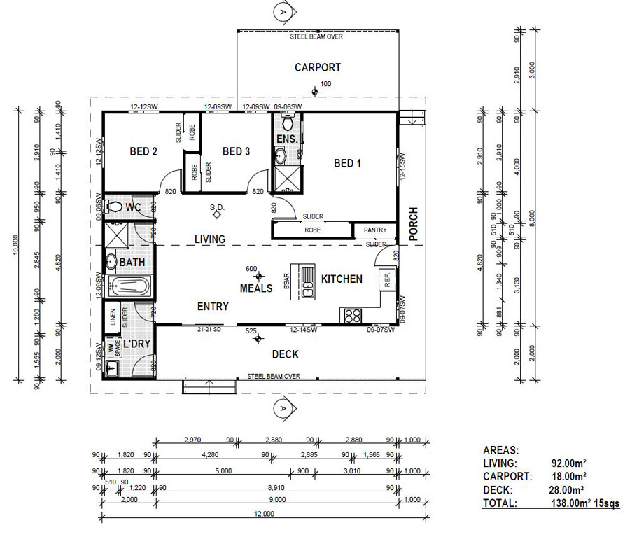 Sunset Floorplan - Kit Home Design