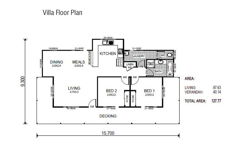 Villa Floorplan - Kit Home Design